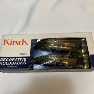Kirsch Decorative Holdbacks – One Pair of Vintage Curtain Holdbacks 5662-B